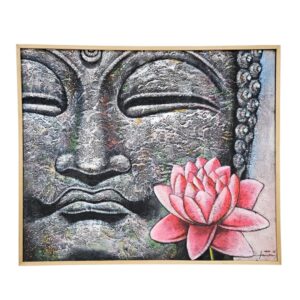 Lotus Buddha Acrylic Painting