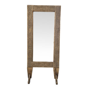 Timor Carved Rectangular Standing Mirror