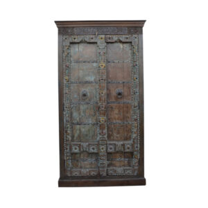 Heritage Brown Carved Amirah Cupboard