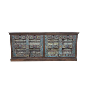 Teal Old Door Sideboard
