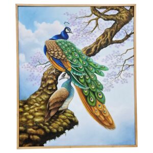 Peacock Oil Painting