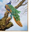 Peackock Oil Painting KRE3546 Close Up