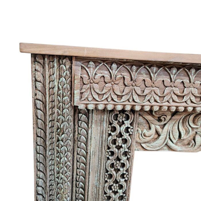 Raja Carved Console Table KMF15378 Close Front