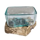 Rectangular Glass On Wood SAB0100 Top