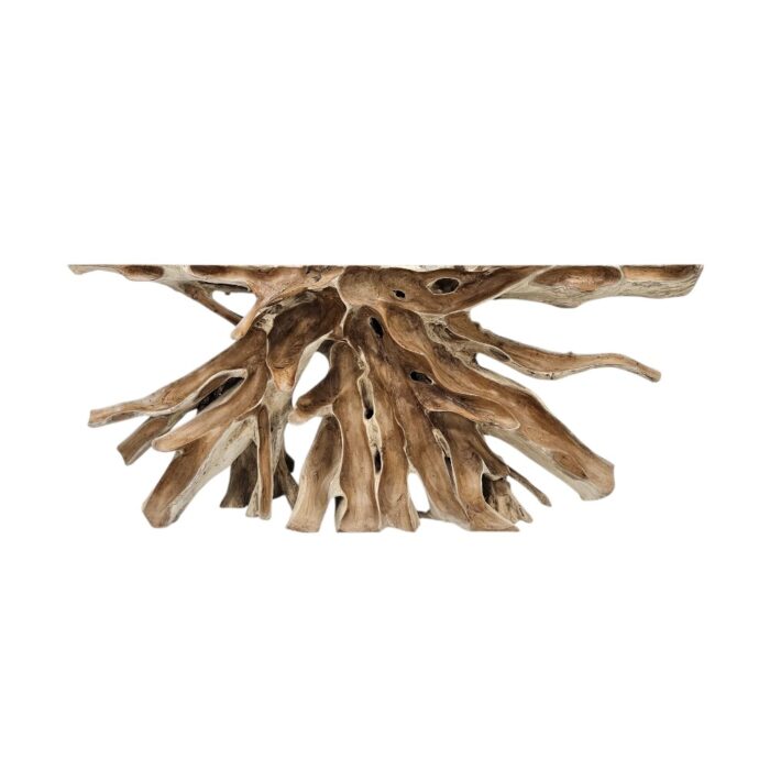 Root Scoop Console Table Teak INJ5070A3