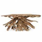 Root Scoop Console Table Teak INJ5070A3 Top