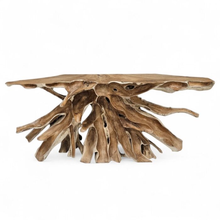 Root Scoop Console Table Teak INJ5070A3 Top
