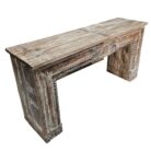 Sage Carved Console Table KMF15396 Side