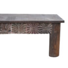 Solid Wooden Bench KMF25360 Close Up Side Bottom