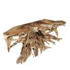 Teak Root Scoop Console Table INJ5001A4 Side