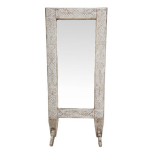 Timor Carved Rectangular Standing Mirror