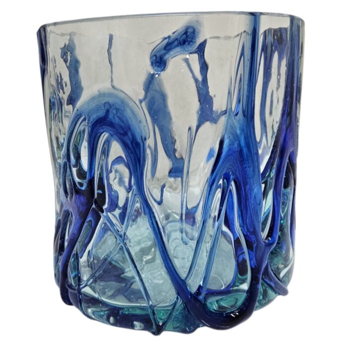 Twirl Blue Glass Vase SAB0300 Main