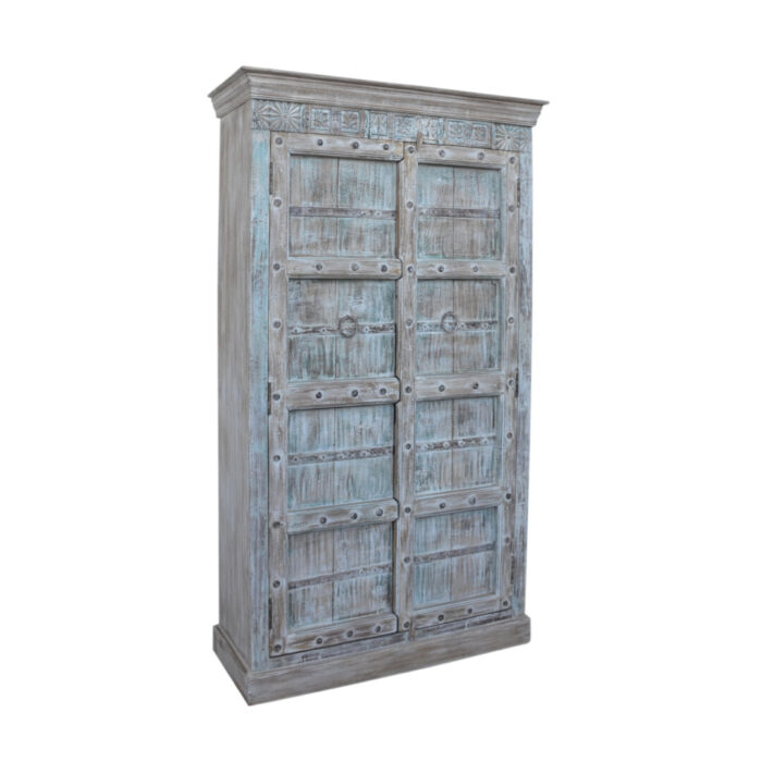 White Washed Cupboard KMF18346 Side