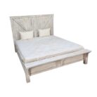 White Washed MCB Bed Side
