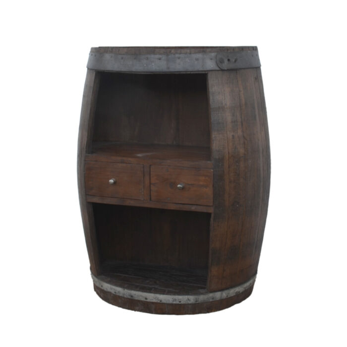 Wooden Barrel Shelf KMF31035
