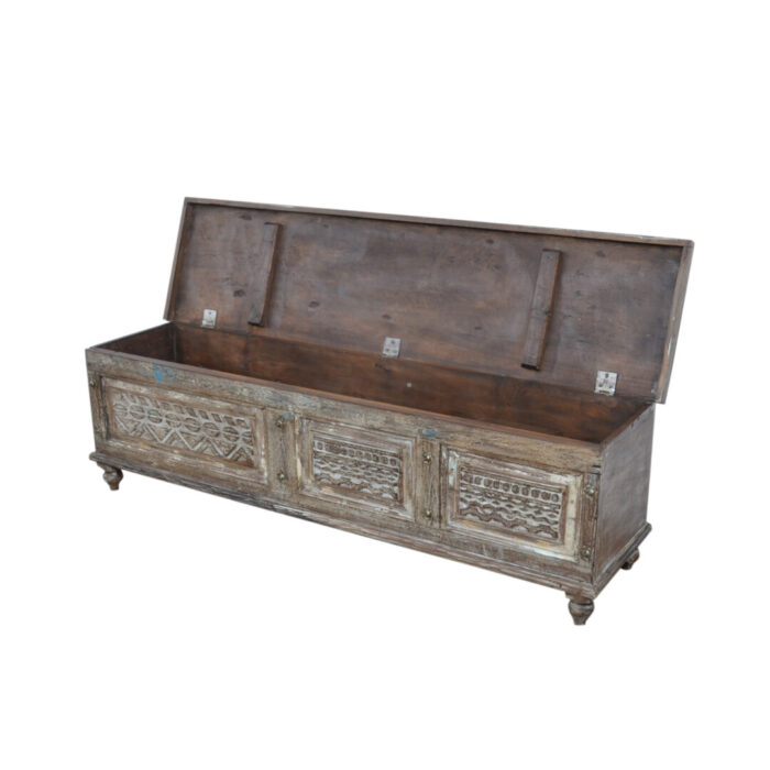 Wooden Coffee Table Storage Trunk KMF19069