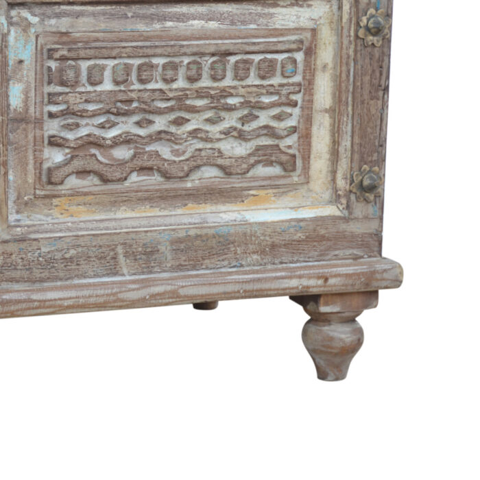 Wooden Coffee Table Storage Trunk KMF19069 Bottom close
