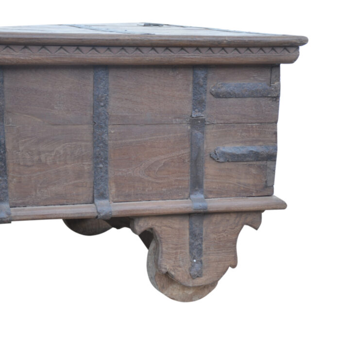 Wooden Coffee Table Trunk KMF25315D Close Bottom