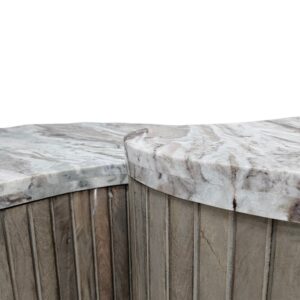 Zenith Marble Coffee Table Set Close