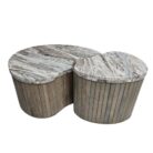 Zenith Marble Coffee Table Set Front