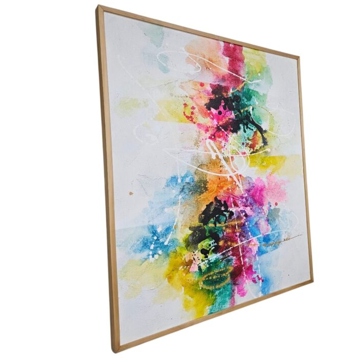 Abstract Painting Pink KRE3570 Side Abstract Painting Pink KRE3570 Side