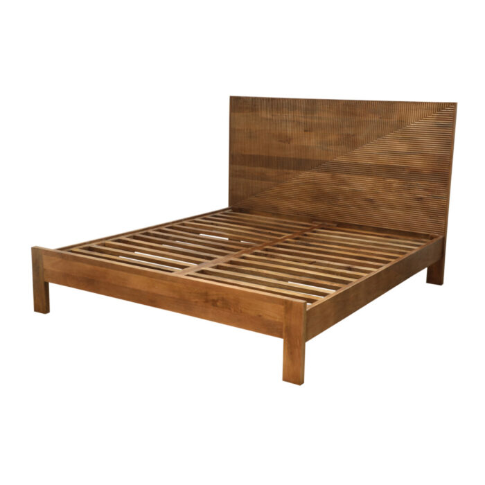 Arzo Wooden Carved Bed MCB9100 Side View (2) Arzo Wooden Carved Bed MCB9100 Side View (2)