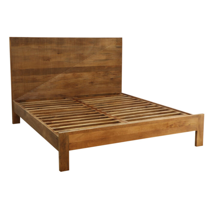 Arzo Wooden Carved Bed MCB9100 Side View Arzo Wooden Carved Bed MCB9100 Side View