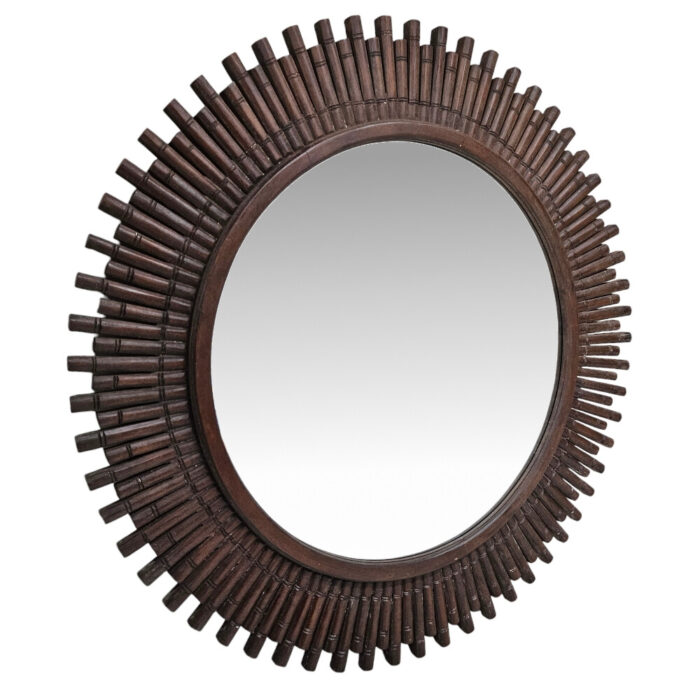 Bambu Round Mirror MAD0561 Side Bambu Round Mirror MAD0561 Side