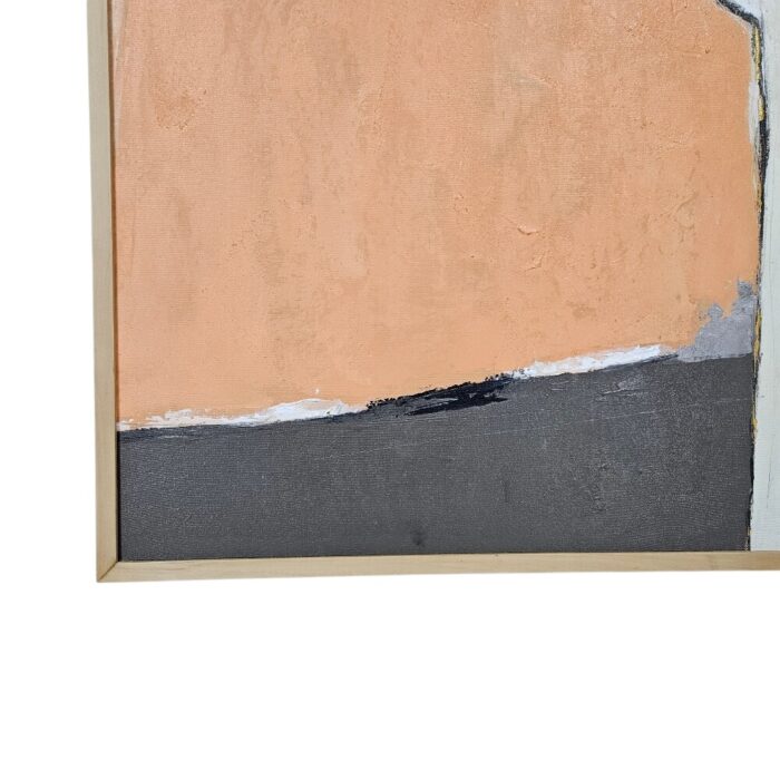 Brown Cream Abstrak Painting KRE3628 Close Bottom