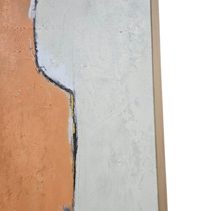 Brown Cream Abstrak Painting KRE3628 close mid
