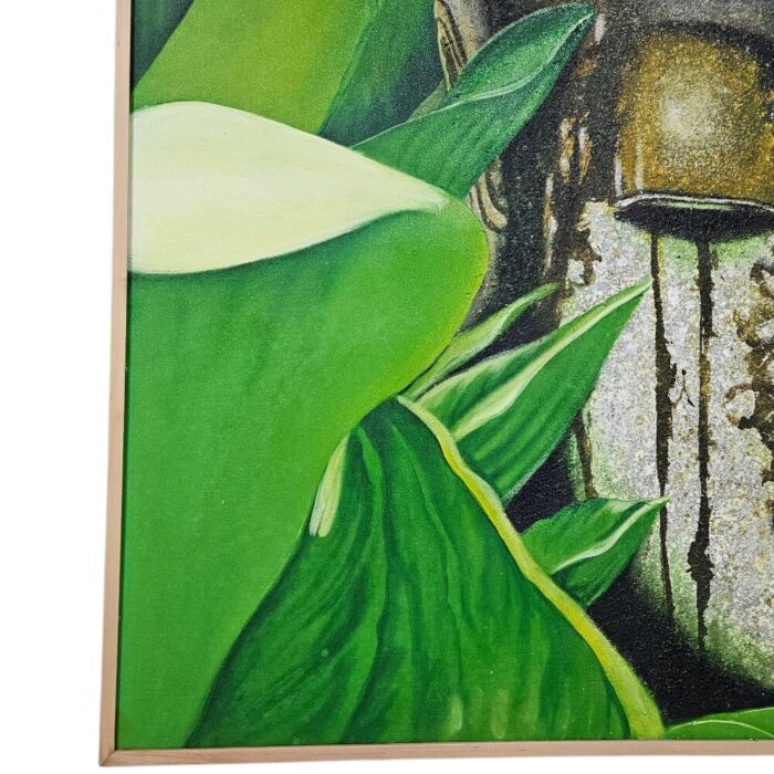 Buddha Leaf Painting KRE3576 Bottom Buddha Leaf Painting KRE3576 Bottom