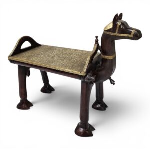 Brass Detail Camel Sidetable