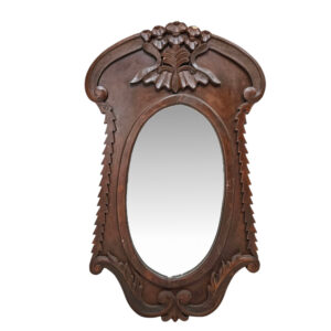 Camille Carved Wall Mirror Brown