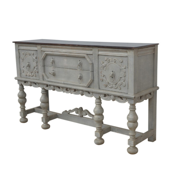 Vintage Distressed Green Sideboard
