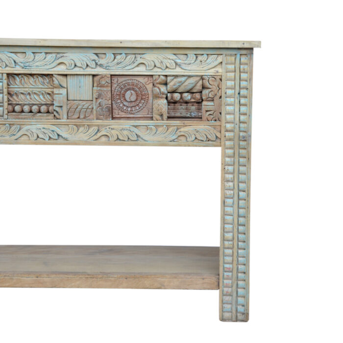 Carved Console Table KMF15400 Close Front Carved Console Table KMF15400 Close Front