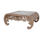 Carved Curved Coffee Table