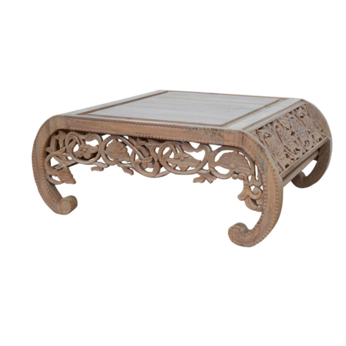 Carved Curved Coffee Table