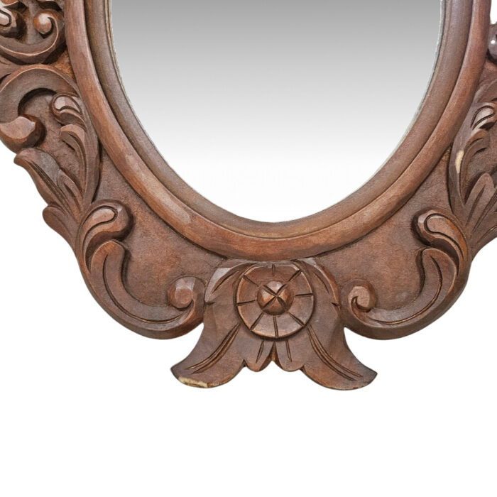 Chantae Wall Mirror Brown MAD0940A Close Bottom