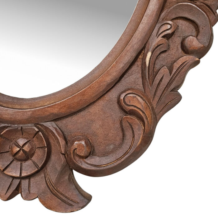 Chantae Wall Mirror Brown MAD0940A Close Up