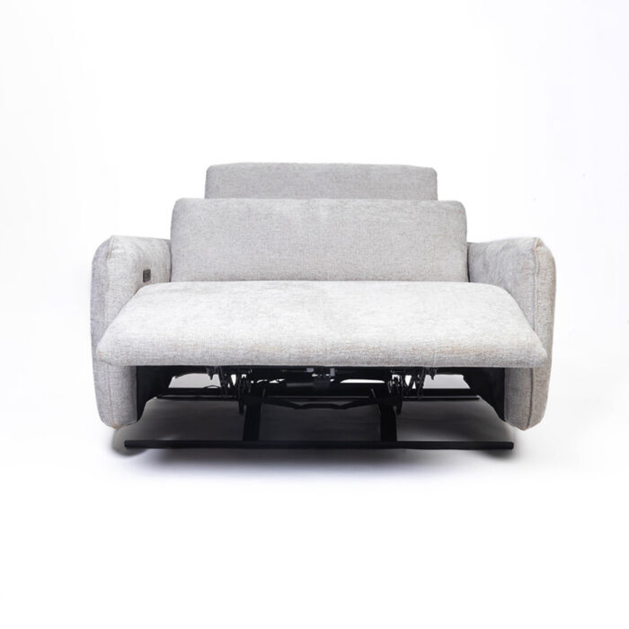 Electric Recliner 2 seater Close Up Side Semi Open