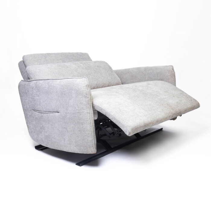 Electric Recliner 2 seater Close Up Side Semi Open Full Side