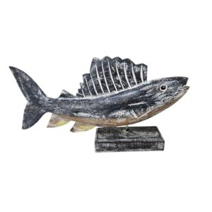 Finley Carved Fish on Stand (50cm)