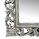 Fleur De Lis Silver Mirror MAD0620A Close Bottom