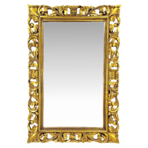 Gold Fleur De Lis Wall Mirror Rectangular