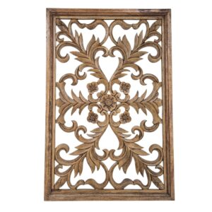 Carved Decorative Floral Wall Panel