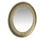 Gold Round Metal Mirror KMH7041 Side