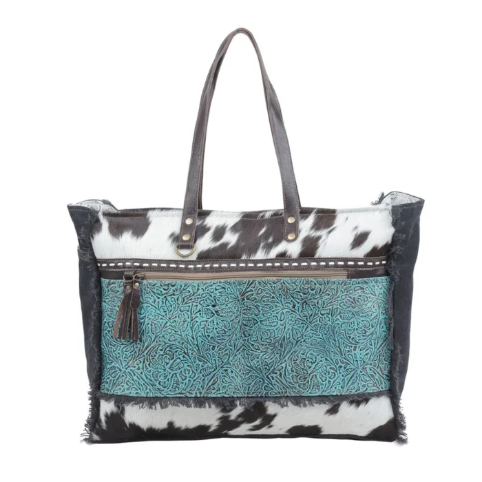 Hide And Canvas Tote Bag KMH26002