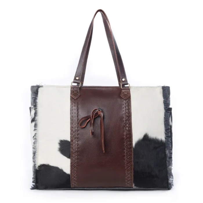 Hide And Leather Ladies Weekender Bag KMH26006 Front