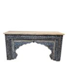 Lazuli Arch Carved Console Table KMF15380 Front Top