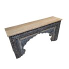 Lazuli Arch Carved Console Table KMF15380 Side View